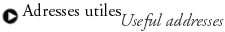 adresses utiles